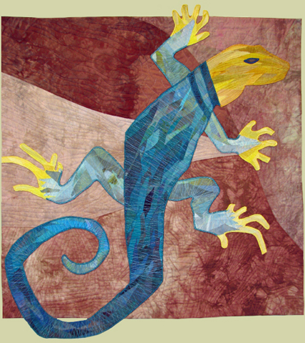 Image of quilt titled “Beauty Is Only Skin Deep” by Melisse Laing